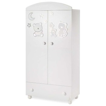 Garderobna otroška omara HAPPY FAMILY White Garderobna otroška omara HAPPY FAMILY White