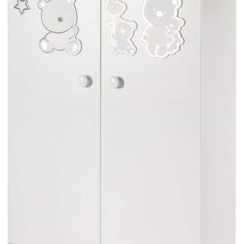 Garderobni ormar za djecu HAPPY FAMILY White