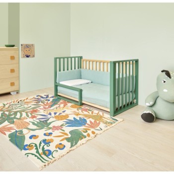 Postelja ki raste z otrokom INFINITO Natural Salvia
