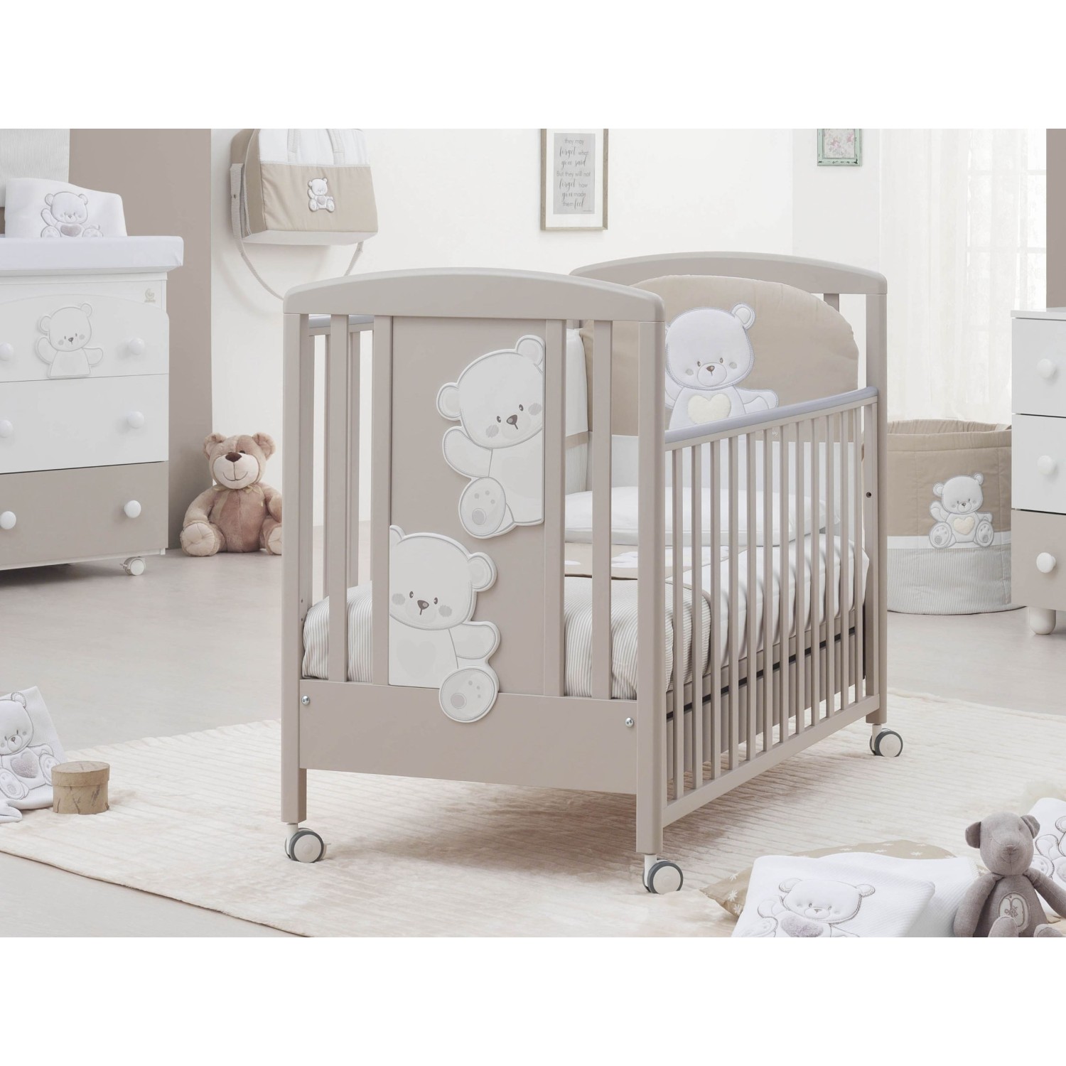 JOLIE White Choco drveni krevetič i madrac JOLIE White Choco drveni krevetič i madrac