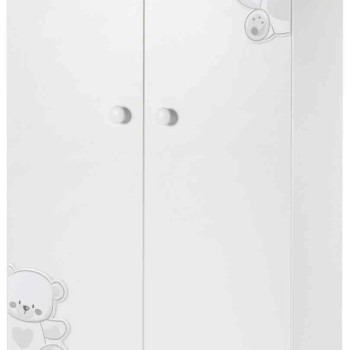 Drveni ormar JOLIE White Grey