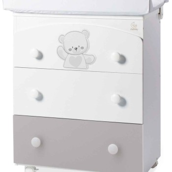 Komoda sa kadicom JOLIE White Grey