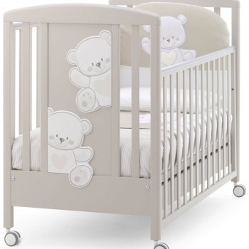 JOLIE White Choco drveni krevetič i madrac