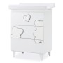 Komoda sa kadicom MATISSE White Komoda sa kadicom MATISSE White