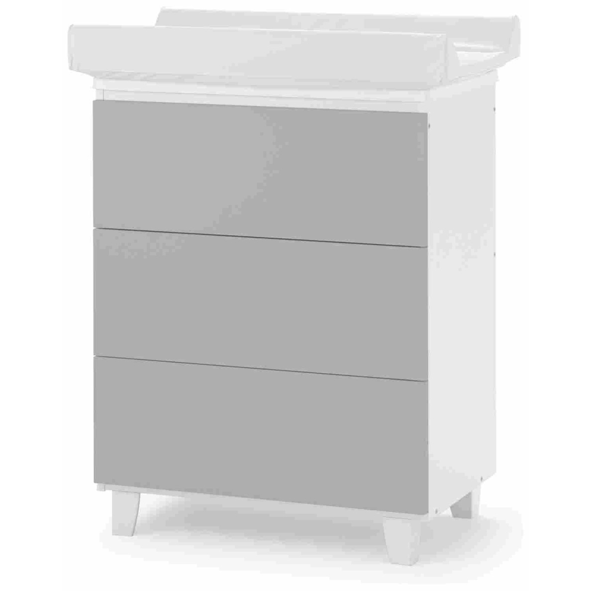 OSLO Grey previjalna miza z banjico in previjalno podlogo