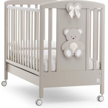 Drveni krevetič i madrac PELUICHE Choco