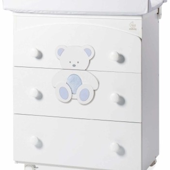 Previjalna miza z banjico PELUCHE Blue