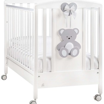 Drveni krevetič i madrac PELUICHE Grey