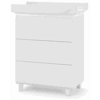 ROCKSTAR White stol za prematanje s kadicom i podlogom za prematanje