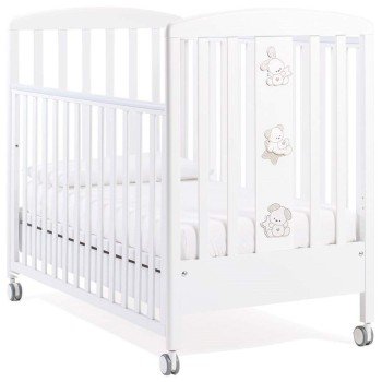 Lesena postelja z vzmetnico SWEET STAR White