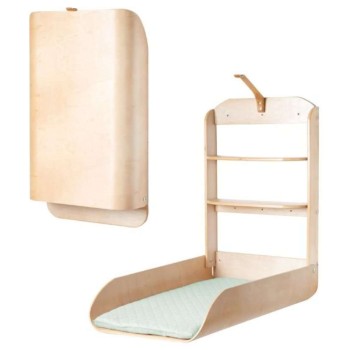 Stenska previjalna miza WALL Baby Natur