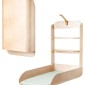 Stenska previjalna miza WALL Baby Natur
