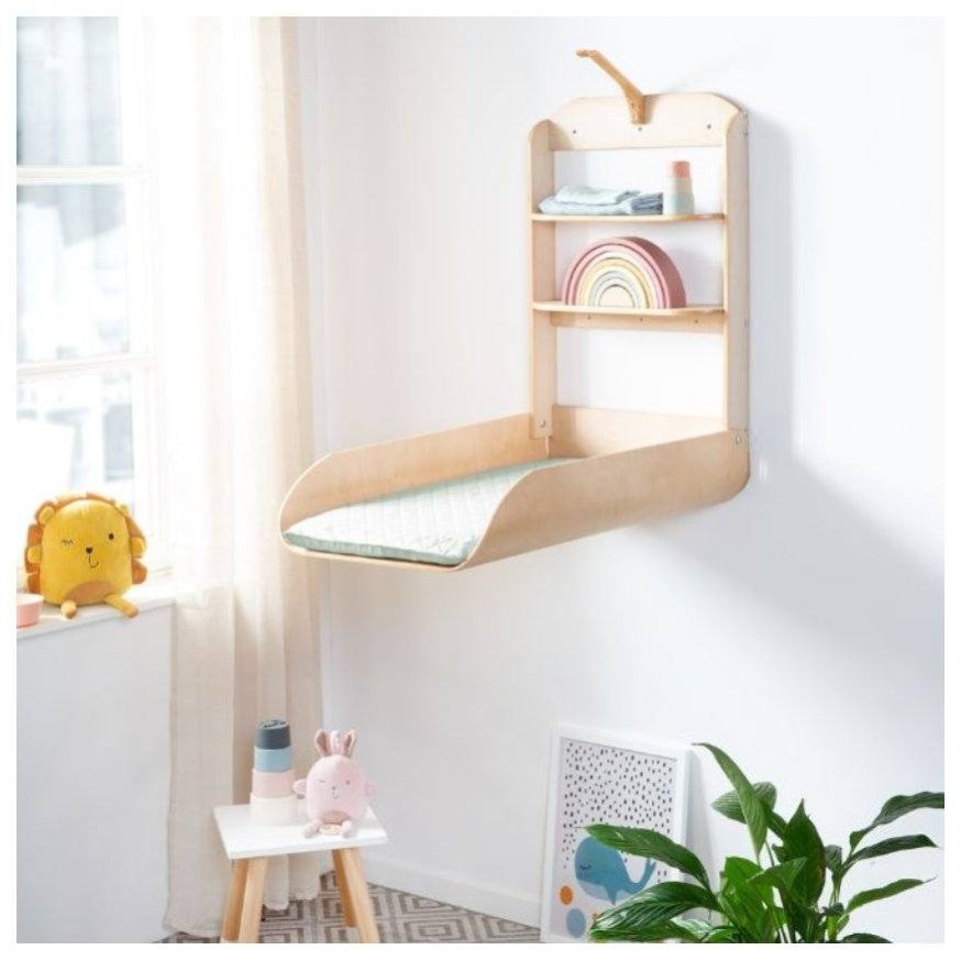 Zidna komoda za prematanje WALL Baby Natur