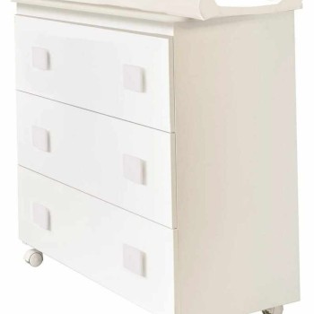 Previjalna miza z banjico in previjalno podlogo INFINITO White