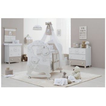 JOLIE White Choco Oblo dječji krevetić