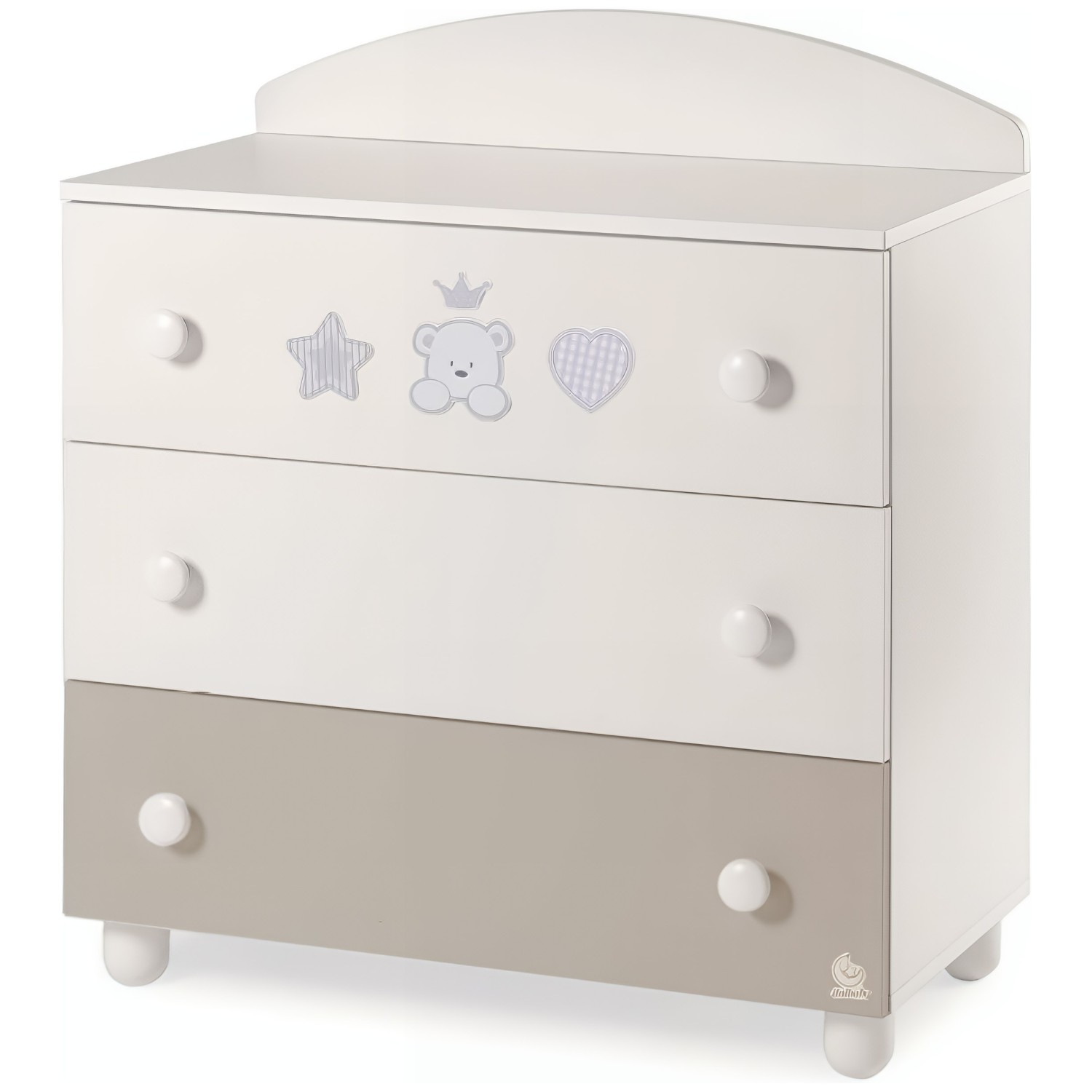 Lesena komoda BABY RE Choco