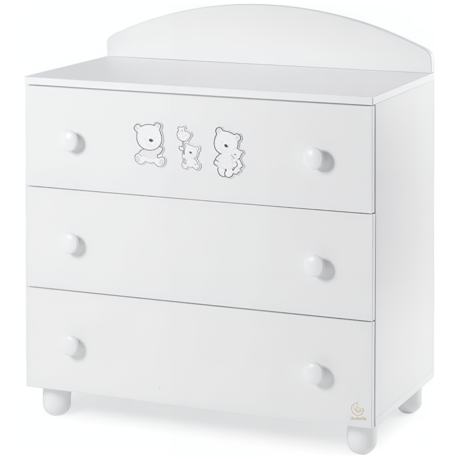 Lesena komoda HAPPY FAMILY White