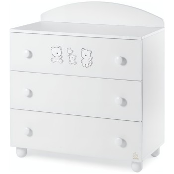 Lesena komoda HAPPY FAMILY White