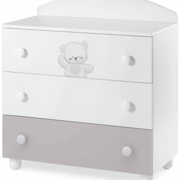Drvena Komoda JOLIE White Grey