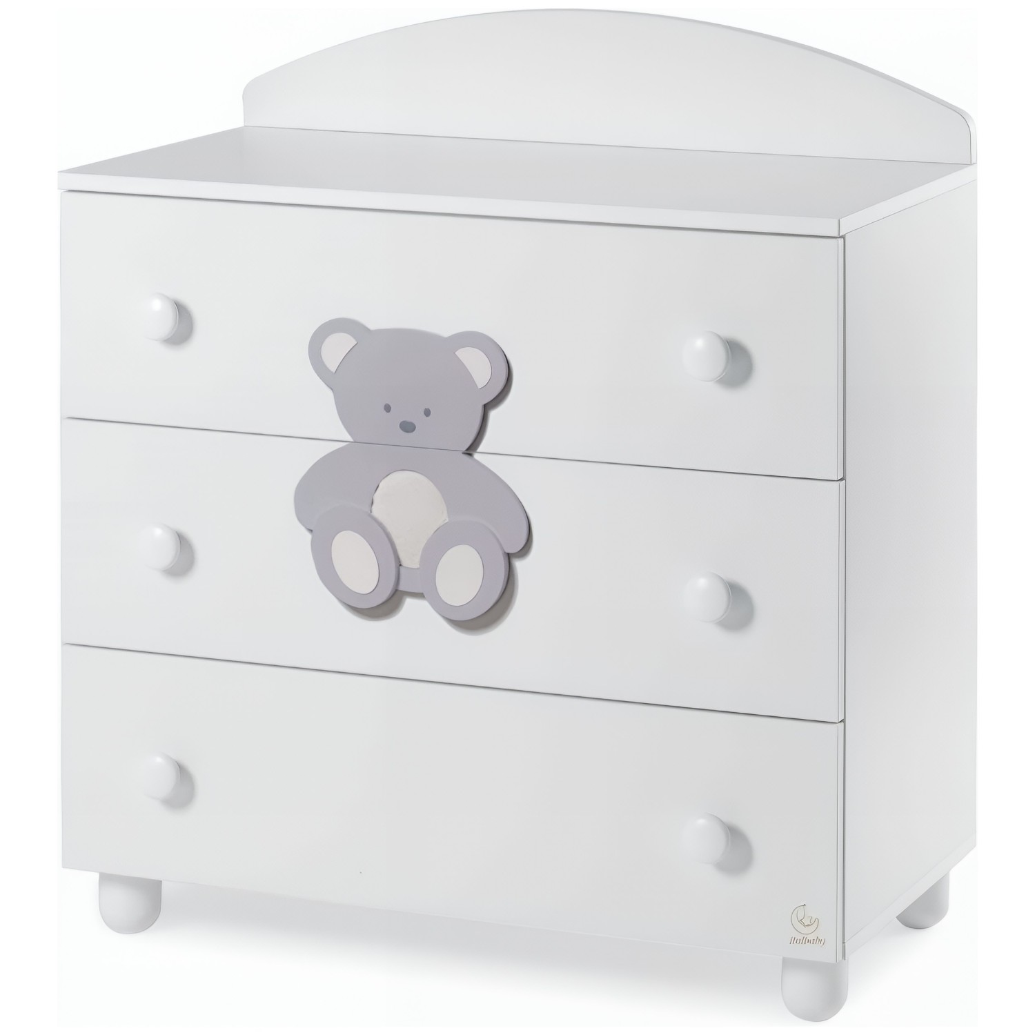 Lesena komoda PELUCHE Grey