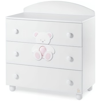 Lesena komoda PELUCHE Pink