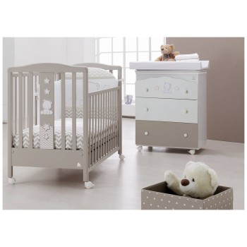 POP STAR Choco Lesena postelja z vzmetnico POP STAR Choco Lesena postelja z vzmetnico