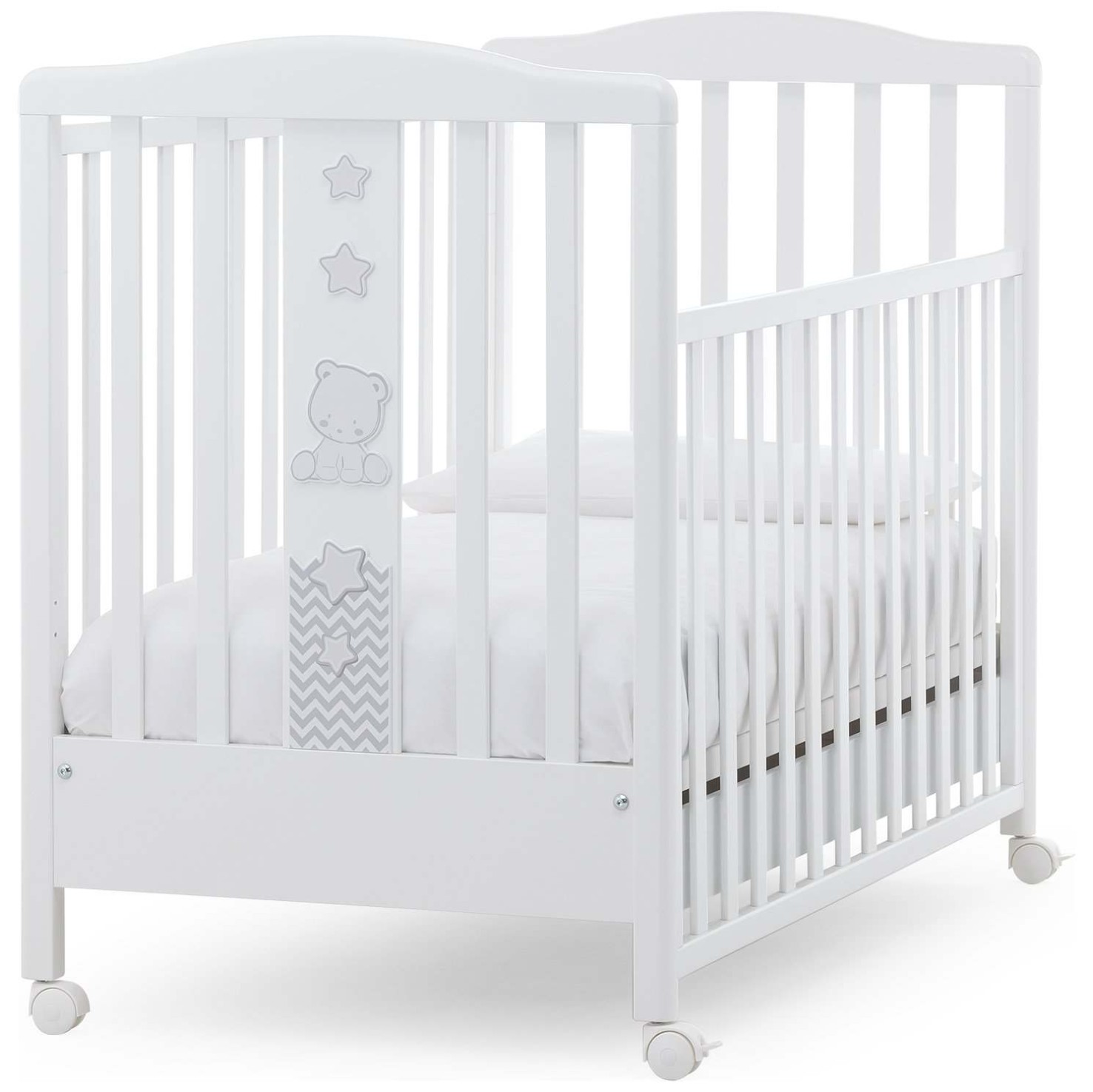 POP STAR White Drveni krevetič i madrac POP STAR White Drveni krevetič i madrac