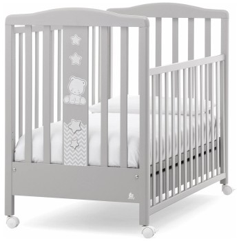 POP STAR Grey Lesena postelja z vzmetnico