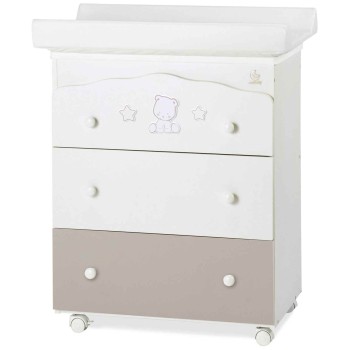 POP STAR Choco previjalna miza z banjico