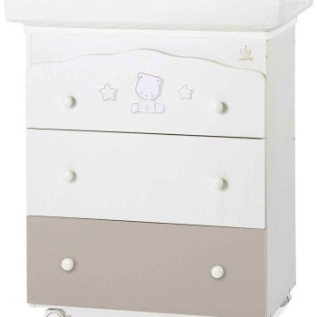 POP STAR Choco previjalna miza z banjico