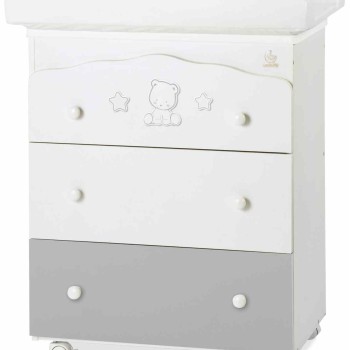 POP STAR Grey previjalna miza z banjico