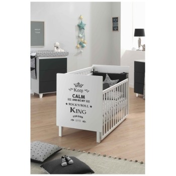 Otroška postelja ROCKSTAR White King z vzmetnico Otroška postelja ROCKSTAR White King z vzmetnico