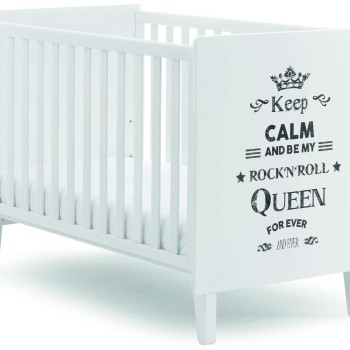 Otroška postelja ROCKSTAR White Queen z vzmetnico