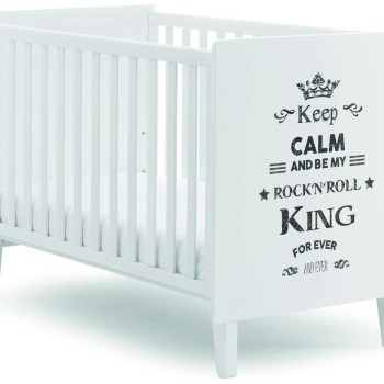 Otroška postelja ROCKSTAR White King z vzmetnico