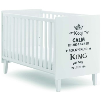 Otroška postelja ROCKSTAR White King z vzmetnico