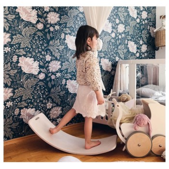 Lesena ravnotežna deska KINDERBOARD White Wash