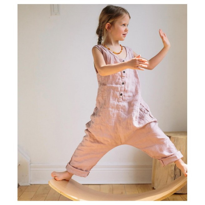 Lesena ravnotežna deska KINDERBOARD Natural