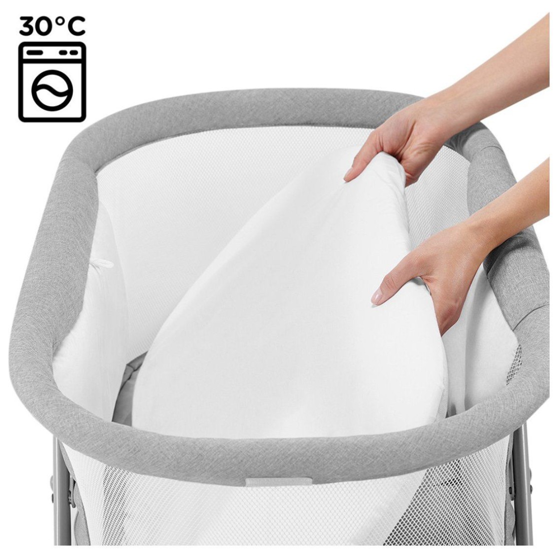 Prijenosni krevetić LOVI 3u1 Grey