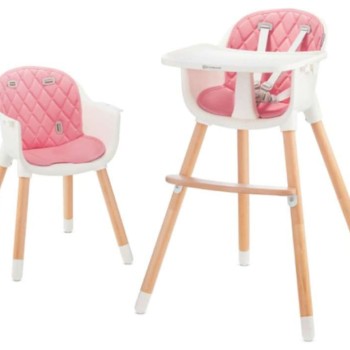 Stolček za hranjenje 2v1 SIENNA Pink