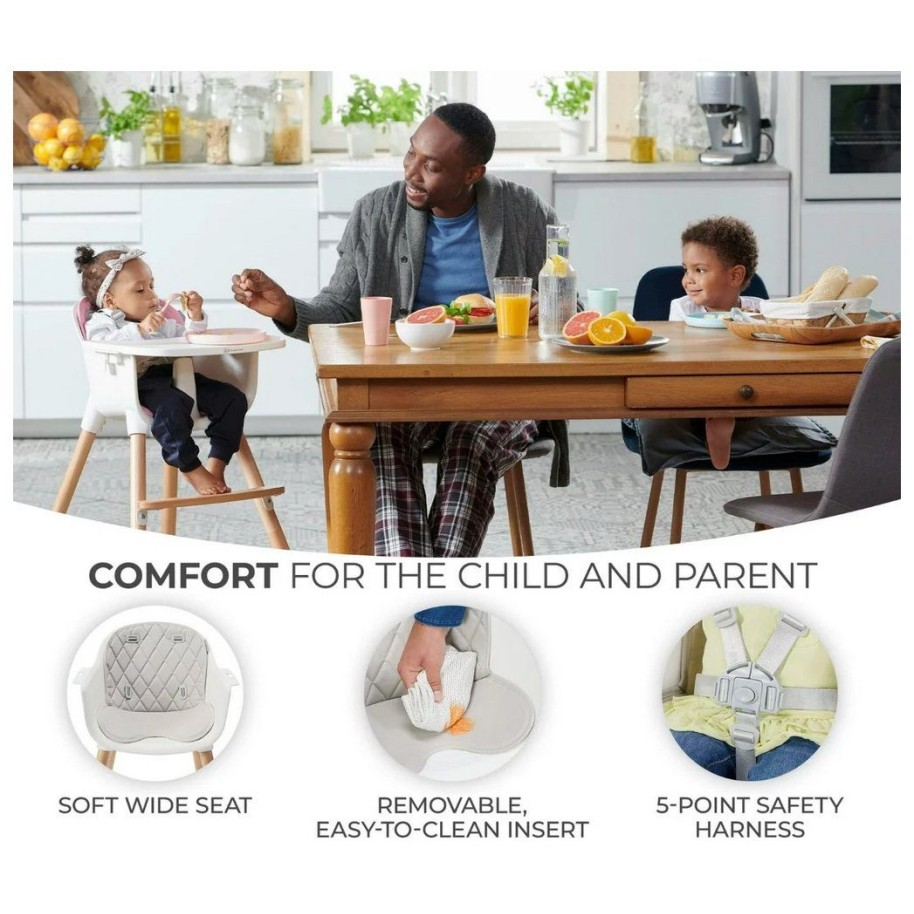 Visoka stolica 2u1 SIENNA Pink