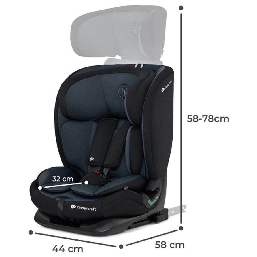 ONETO 3 Graphite Black - Kinderkraft autosjedalica I-Size 76-150 cm
