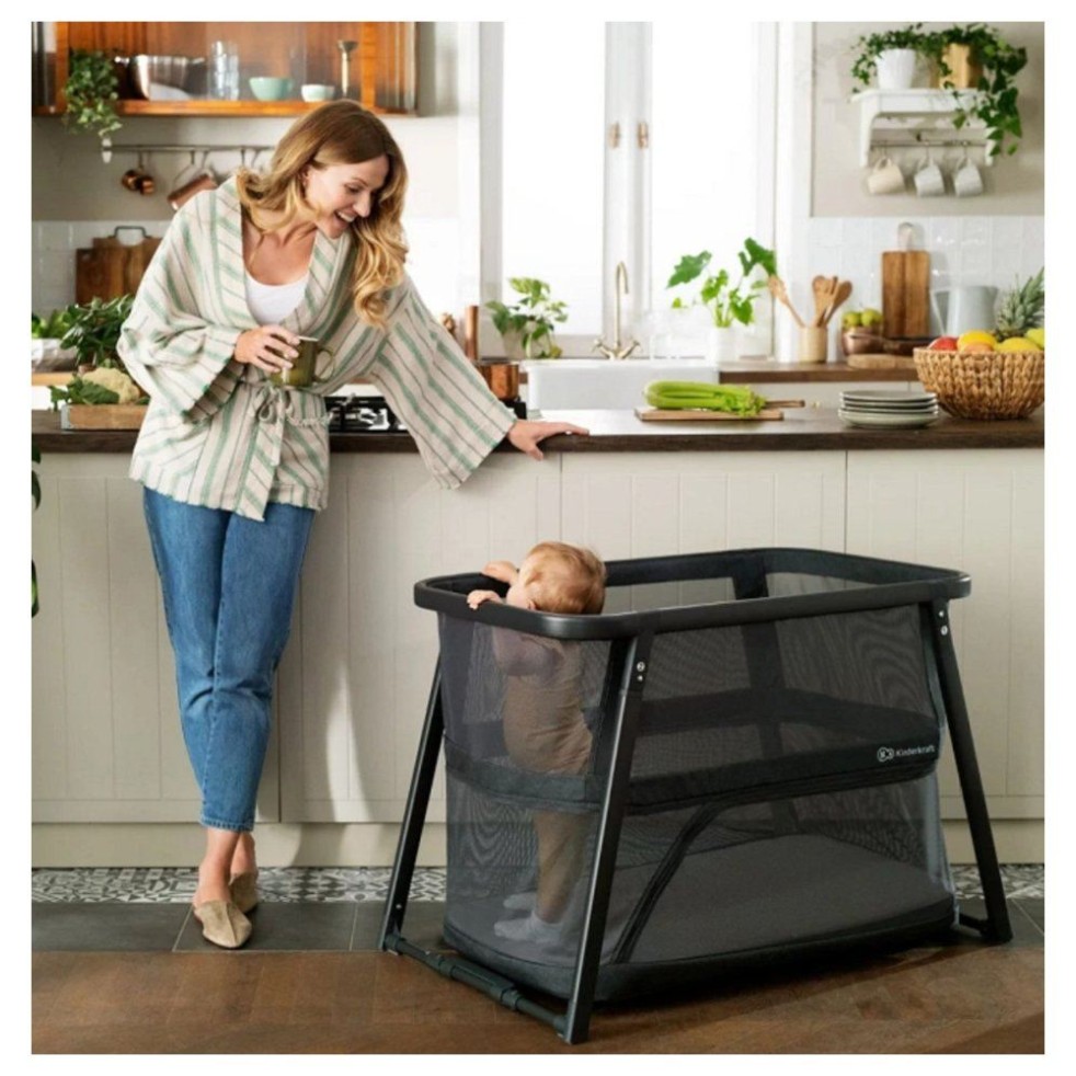 Zložljiva prenosna postelja SOFI 4v1 Plus Grey