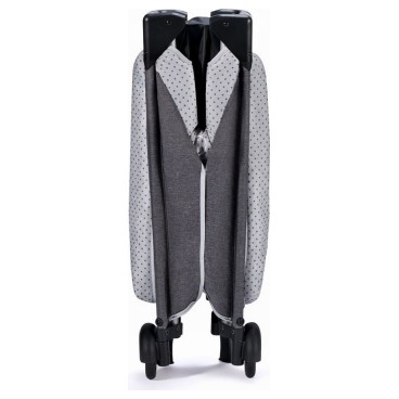 Prenosna posteljica LEODY Grey z dodatki