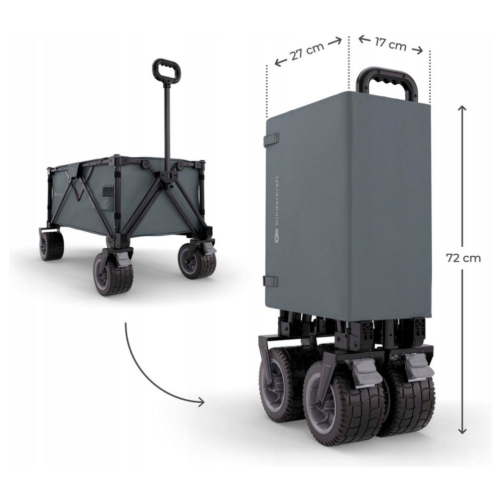 Kinderkraft ROLLSTER Anthracite transportna kolica