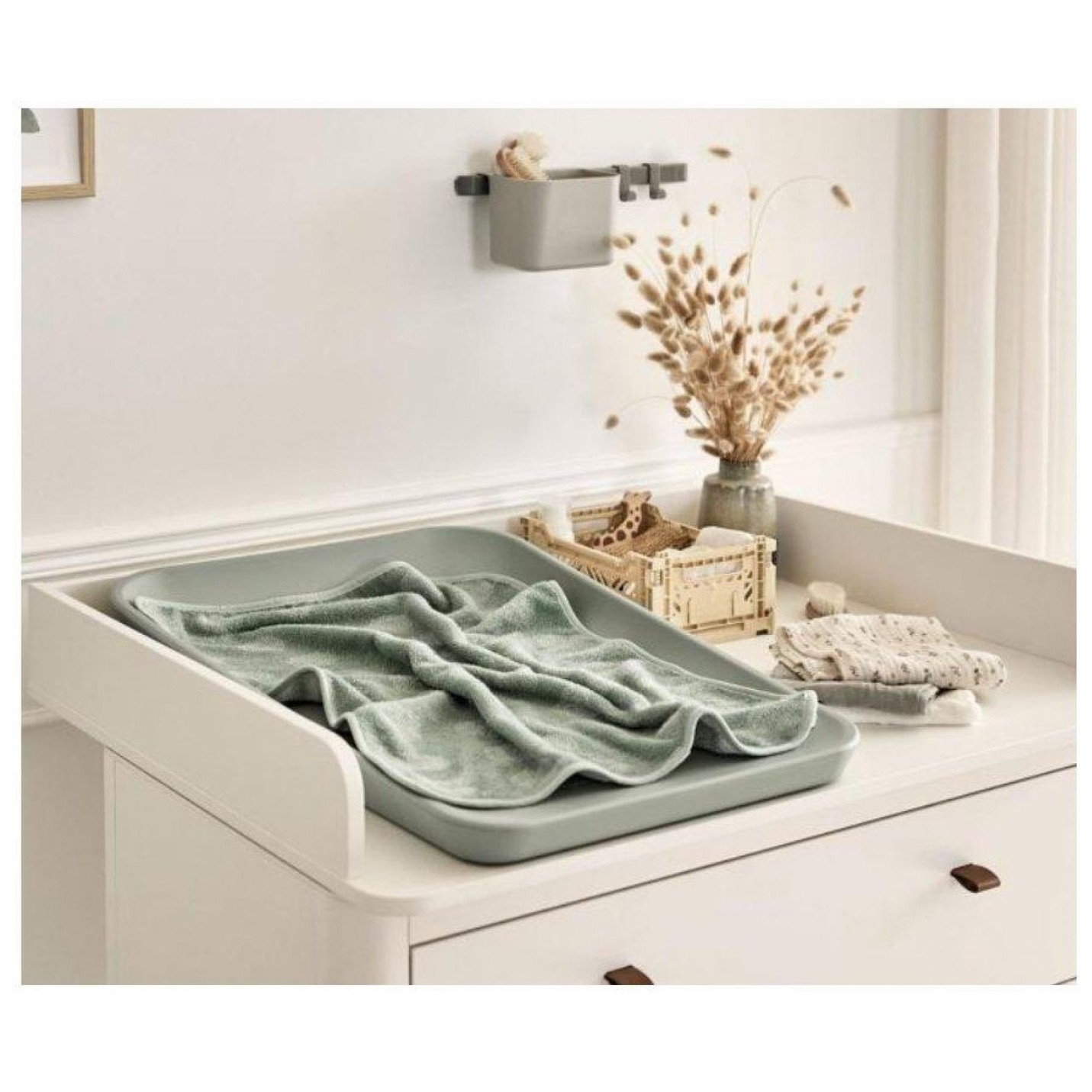 Brisača za previjalno podlogo MATTY Sage Green