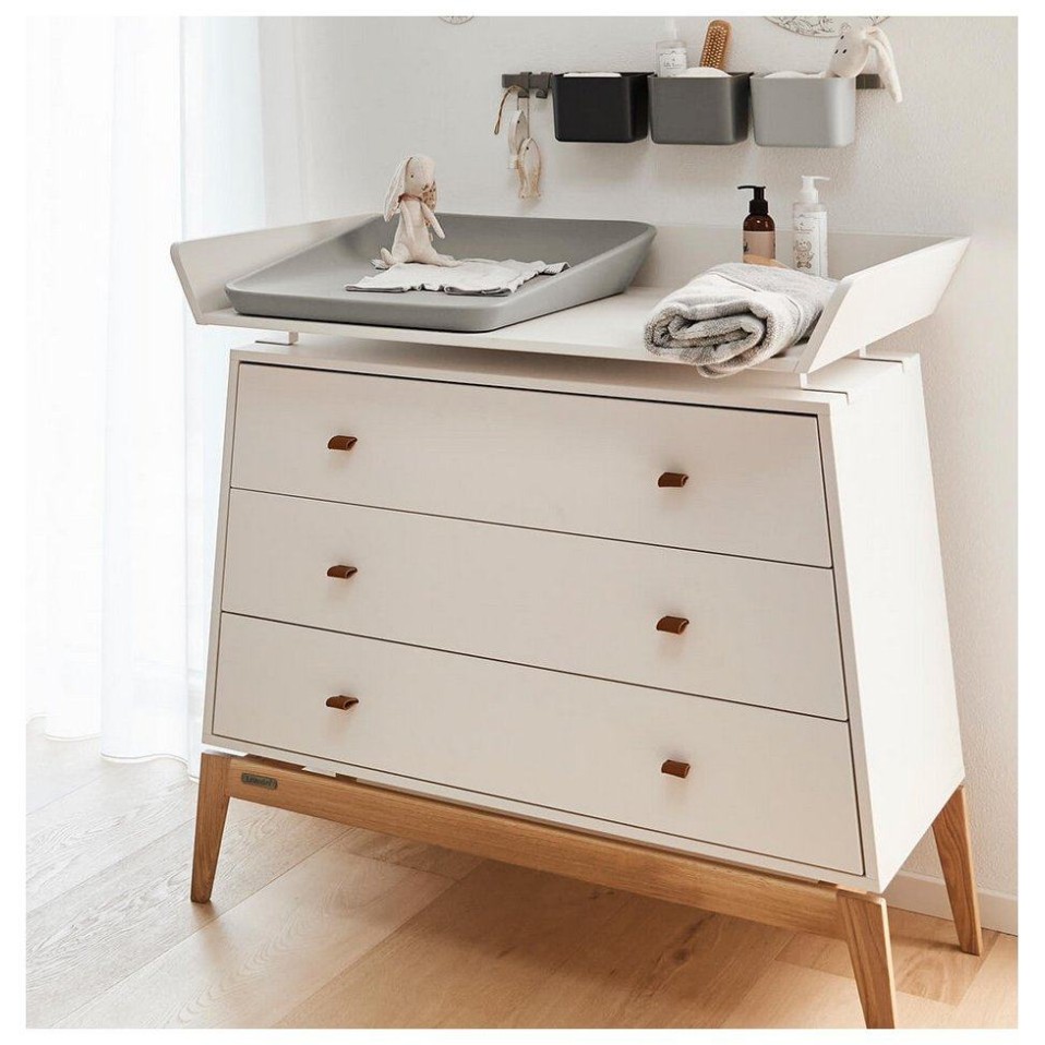 Previjalni del za leseno komodo LUNA  White