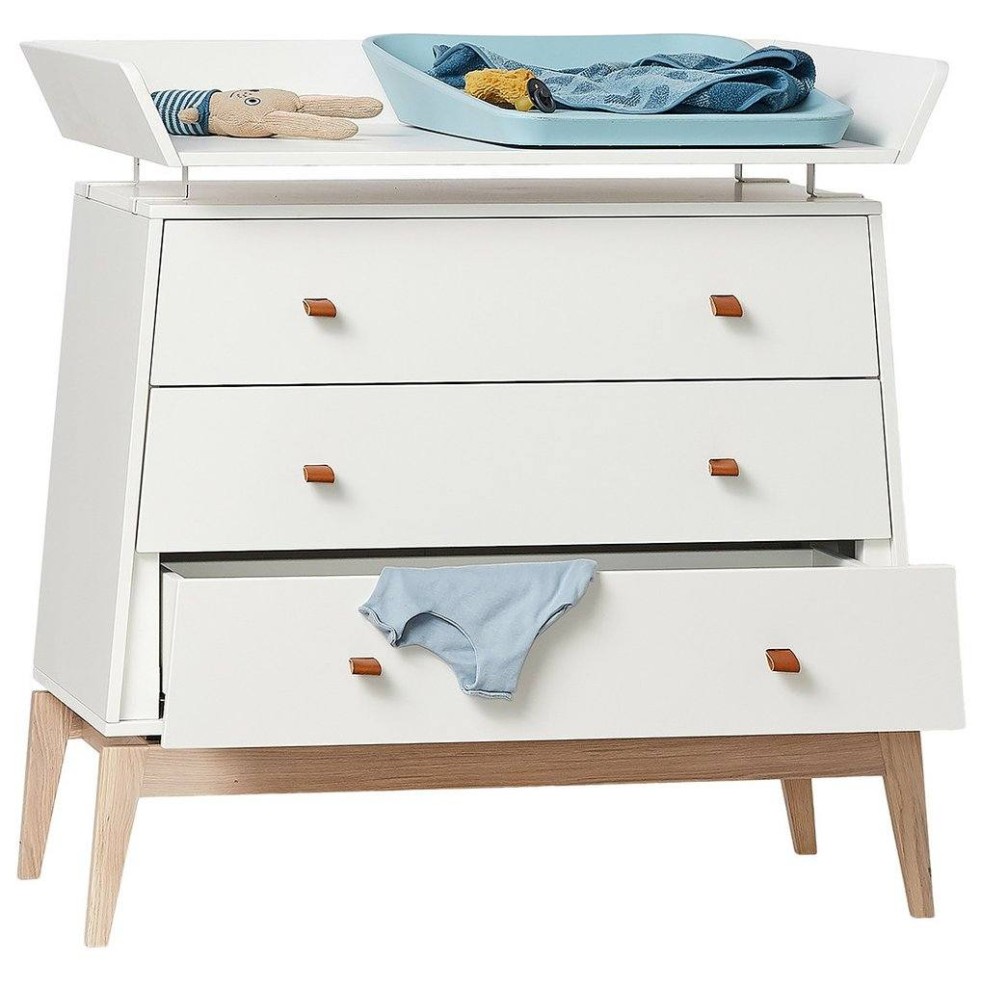 Previjalni del za leseno komodo LUNA  White