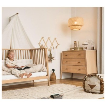 Lesena komoda LINEA Hrast Lesena komoda LINEA Hrast