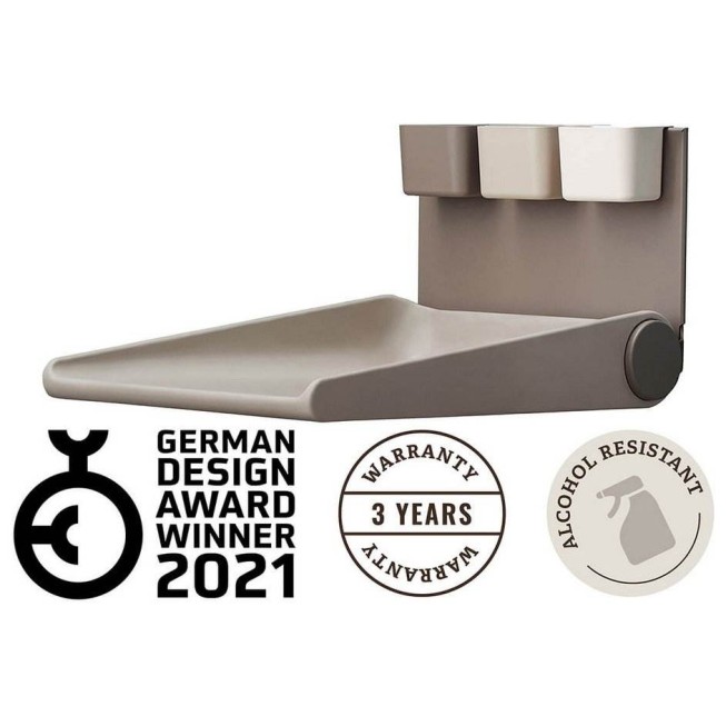 Stenska previjalna miza WALLY Cappuccino