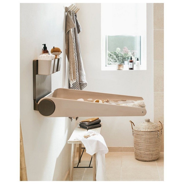 Stenska previjalna miza WALLY Cappuccino